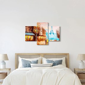 Tablou - Vremea ploioasă și Turnul Eiffel (90x60 cm)