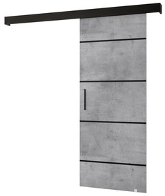 Uși culisante 90 cm Sharlene IV (beton + negru mat + negru). 1043740
