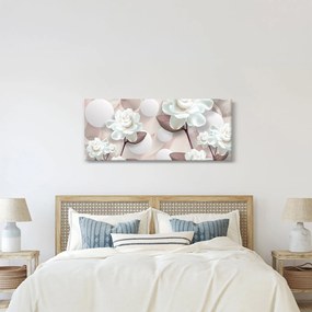 Tablou - Flori de trandafir (120x50 cm)