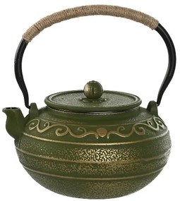 Ceainic Orient din fonta, verde, 960 ml