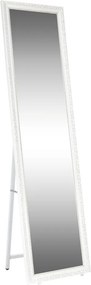 Oglinda LAVAL, alb/auriu, metal/lemn, 40x150 cm