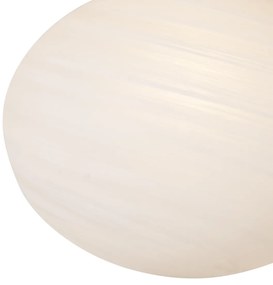 Lampă suspendată Art Deco aurie cu sticlă opal 5 lumini - Yani