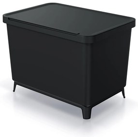 Coș de gunoi, 4 x 10 l, negru