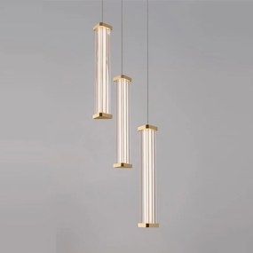 Lustra cu 3 pendule LED 3000K PHEME auriu periat