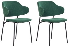 Set 2 buc scaune de sufragerie Kenza (verde). 1080653