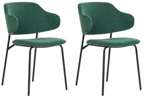 Set 2 buc scaune de sufragerie Kenza (verde). 1080653