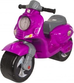 Motocicleta cu functie de trotineta fara pedale pentru copii NOVOKIDS™ Vespa Scooter Mini , Maxim 30 Kg, Cu roti late, Stabilitate mare, ROZ