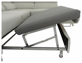 Set canapea cu spaţiu de depozitare, gri deschis, material textil, dreapta, BUTON R