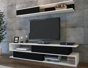Comoda TV Sims, Alb / Negru