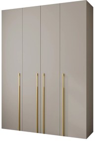 Dulap de haine 180 cm Carmela 50-3 (Cașmir + Auriu). 1126800