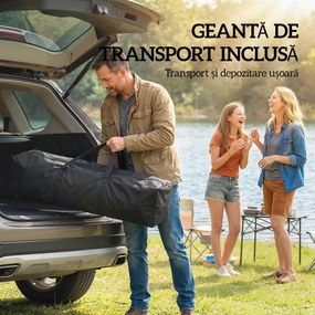 Outsunny Gazebo Pliabil 2 x 2 m, Pavilion de Grădină Portabil UPF50+ cu 4 Pereți Laterali, Înălțime Reglabilă, Geantă de Transport pentru Petreceri, Evenimente, Camping, Gri Deschis | Aosom Romania