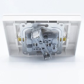 Priza dubla cu impamantare Karre Plus Panasonic, ST, alba