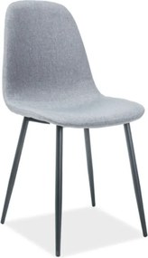 OFERTA Scaun gri FOX cu picioare negre II. calitate