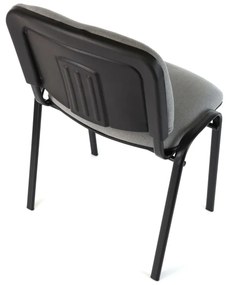 Scaun de conferinta Viva N, picioare negre, gri