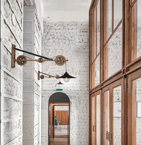 Aplica de perete design rustic-industrial HL-318W-1S3 MELKOR 77-3185 HL