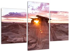 Tablou - Apus de soare în deșert (90x60 cm)