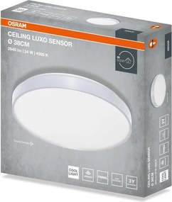 Osram - Plafonieră LED CEILING LUXO, 24 W, 230 V, Ø 38 cm, argintie