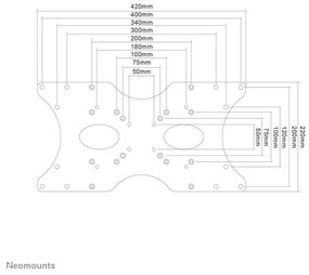 NM Newstar vesa adapter plate 400x200