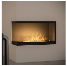 Șemineu BIO de colț 80x45 cm 3kW negru InFire