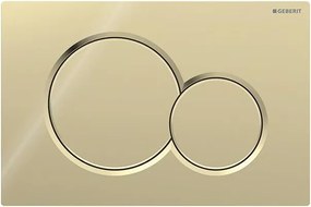 Geberit 115.770.DT.5 - Plăcuță de acționare Sigma01 rotundă, 24,6x16,4 cm, alamă