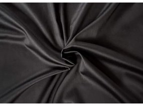 Cearșaf de pat Kvalitex Luxury collection, satin negru, 90 x 200 cm + 15 cm, 90 x 200 cm