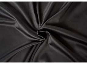 Cearșaf de pat Kvalitex Luxury collection, satin negru, 90 x 200 cm + 15 cm, negru, 90 x 200 cm