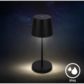 Lampă LED dimabilă de masă Briloner 7423015 LED/2,6W/5V IP44 negru