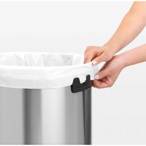 Cos de gunoi Brabantia Touch Bin 647251, 60 L, Deschidere lina si silentioasa, Negru/inox