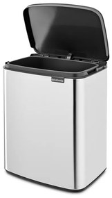 Cos pentru gunoi Brabantia Bo Small 1006636, 12 L, Deschidere lina si silentioasa, Inox