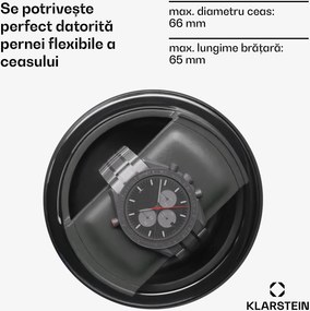 Klarstein Verdon 12 rotatoare pentru ceasuri, 12 ceasuri, 3 moduri, 5 viteze, LED, telecomandă