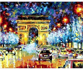 Pictura pe numere cu un cadru "Arc de triumf" 50x40 cm