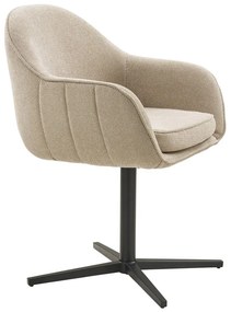 Set de scaune de sufragerie gri deschis cu cotiere 2 buc. tapițat Tamera – House Nordic