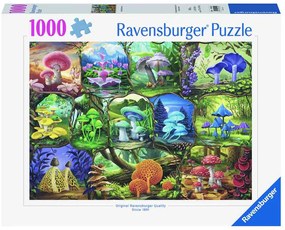 PUZZLE CIUPERCI COLORATE 1000 PIESE DESIGN NOU - RAVENSBURGER (RVSPA00424)