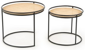 Set masute de cafea Ratan Natural, LIDINGO