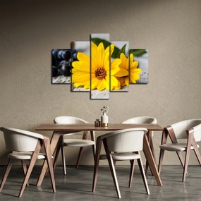 Tablou cu floare galbenă (150x105 cm)