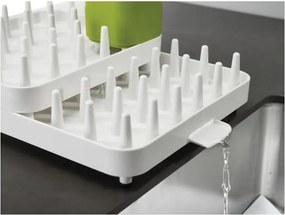Suport pentru scurs vase, extensibil din 3 parți, Joseph Joseph Connect, alb