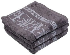 Prosop de baie din bambus BAMBOO 70x140 cm gri, 70% bambus | 30% bumbac