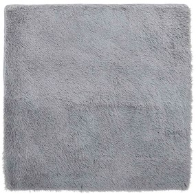 vidaXL Covor shaggy cu pom înalt, NAVARRA, gri argintiu, 240x240 cm