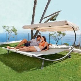 Șezlong relaxant pentru 2 persoane Craftfield BAHAMA - BEJ