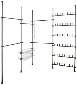 Pantofar negru telescopic din metal Herkules – Wenko