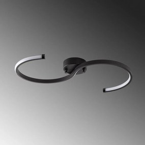 Plafonieră neagră LED 25x10 cm Es – Opviq lights