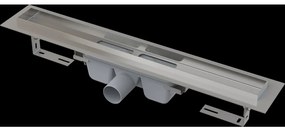 Rigola de dus Professional 115 cm, cu margine pentru gratar plin, otel inoxidabil 1150 mm