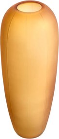 Vas decorativ din sticla design LUX Zenna L, amber