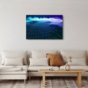 Tablou - Munți în model de calculator (90x60 cm)