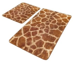 Covorașe de baie maro 2 buc. din catifea 60x100 cm – Mila Home