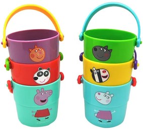 Purcelușa Peppa Set de jucării pentru baie cu 6 piese