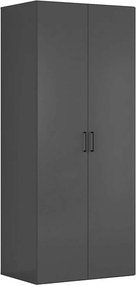 Dulap FLEX, gri grafit, PAL, 100x66x240 cm