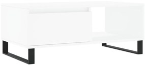 830572 vidaXL Măsuță de cafea, alb, 90x50x36,5 cm, lemn prelucrat