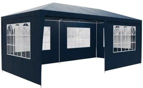 Deuba Cort petrecere Rimini 3x6 m - pereti laterali + ferestre nor - albastru