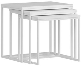 Măsuță Evia White, 3 bucăți